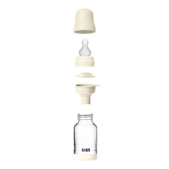 BIBS Baby Bottle Complete Set 2pk - Ivory-3