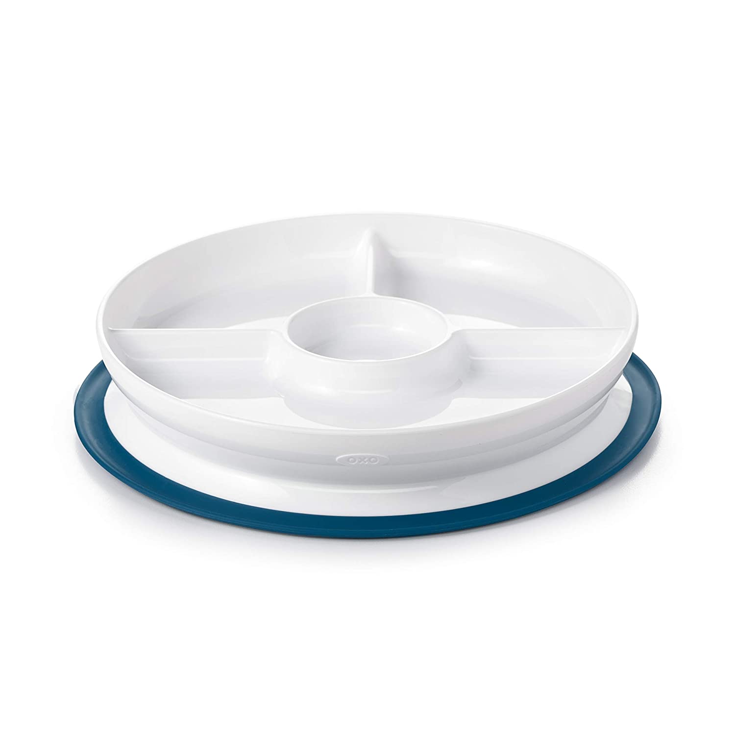 OXO Tot Stick & Stay Suction Divided Plate-4