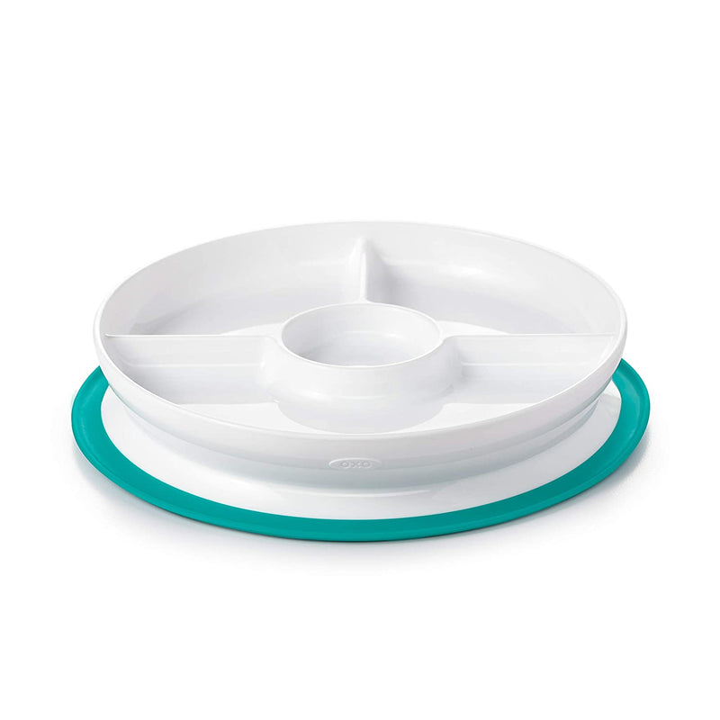 OXO Tot Stick & Stay Suction Divided Plate-5