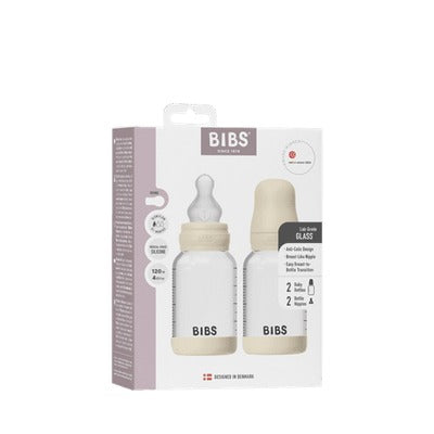 BIBS Baby Bottle Complete Set 2pk - Ivory-8
