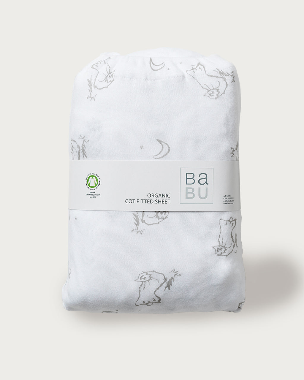 Babu Organic Cot Fitted Sheet-5