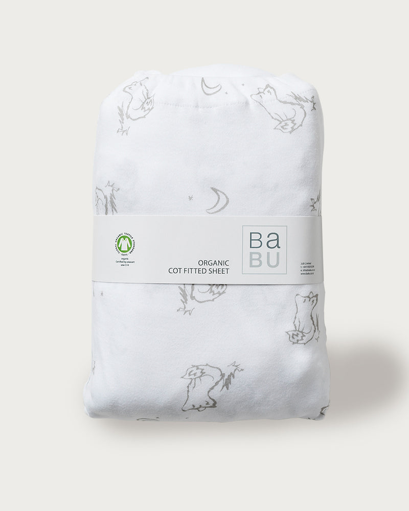 Babu Organic Cot Fitted Sheet-5