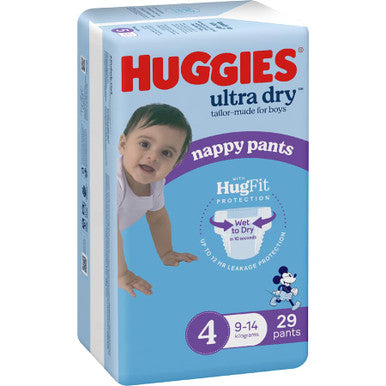 Huggies Ultra Dry Nappy Pants Toddler Boy - Size 4-2