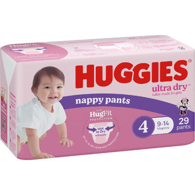 Huggies Ultra Dry Nappy Pants Toddler Girl - Size 4-1
