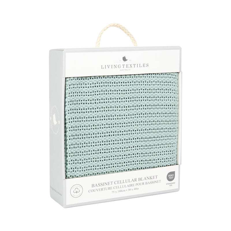 Living Textiles Bassinet Cellular Blanket-5