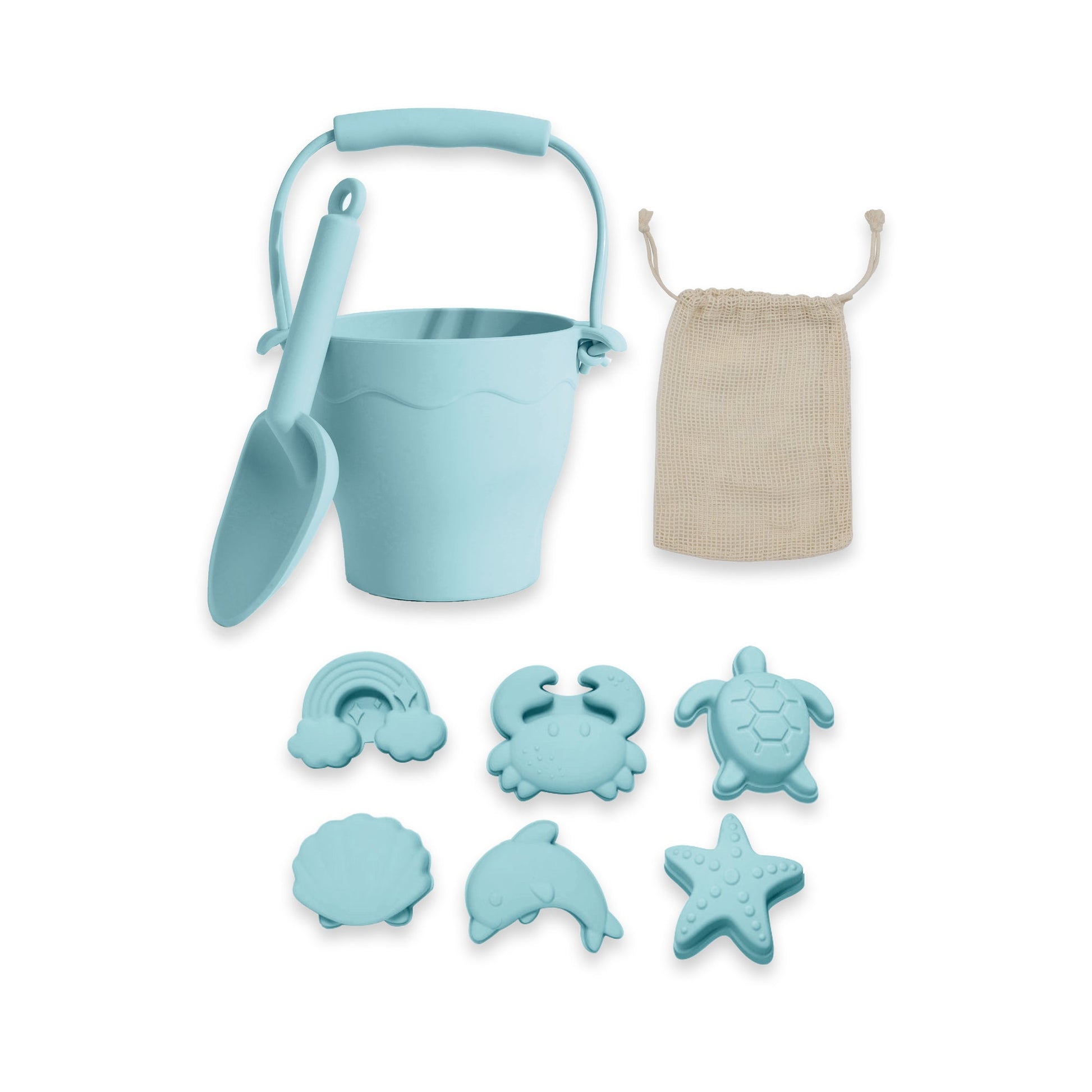 Playground 8Pc Silicone Beach Bucket Set-5