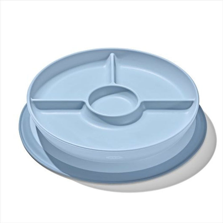 OXO Tot Stick & Stay Suction Divided Plate-12
