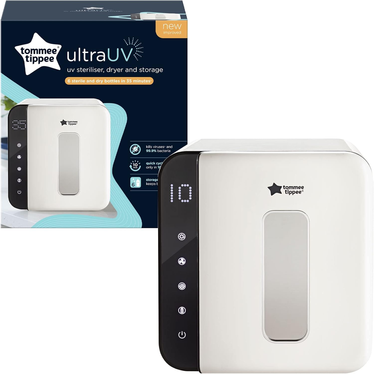 Tommee Tippee Ultra UV 3-In-1 UV Steriliser, Dryer & Storage-1