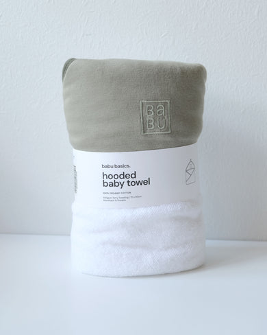 Babu Terry Hooded Baby Towel-5