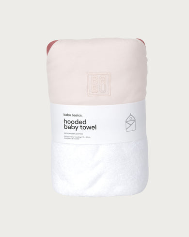 Babu Terry Hooded Baby Towel-6