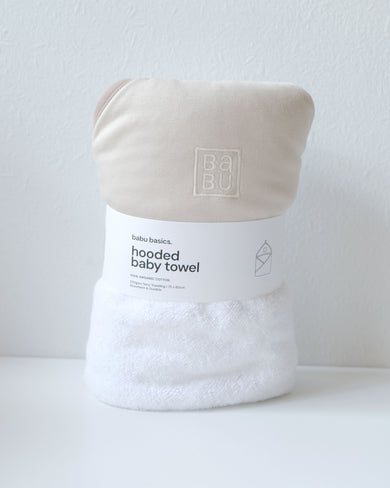Babu Terry Hooded Baby Towel-7