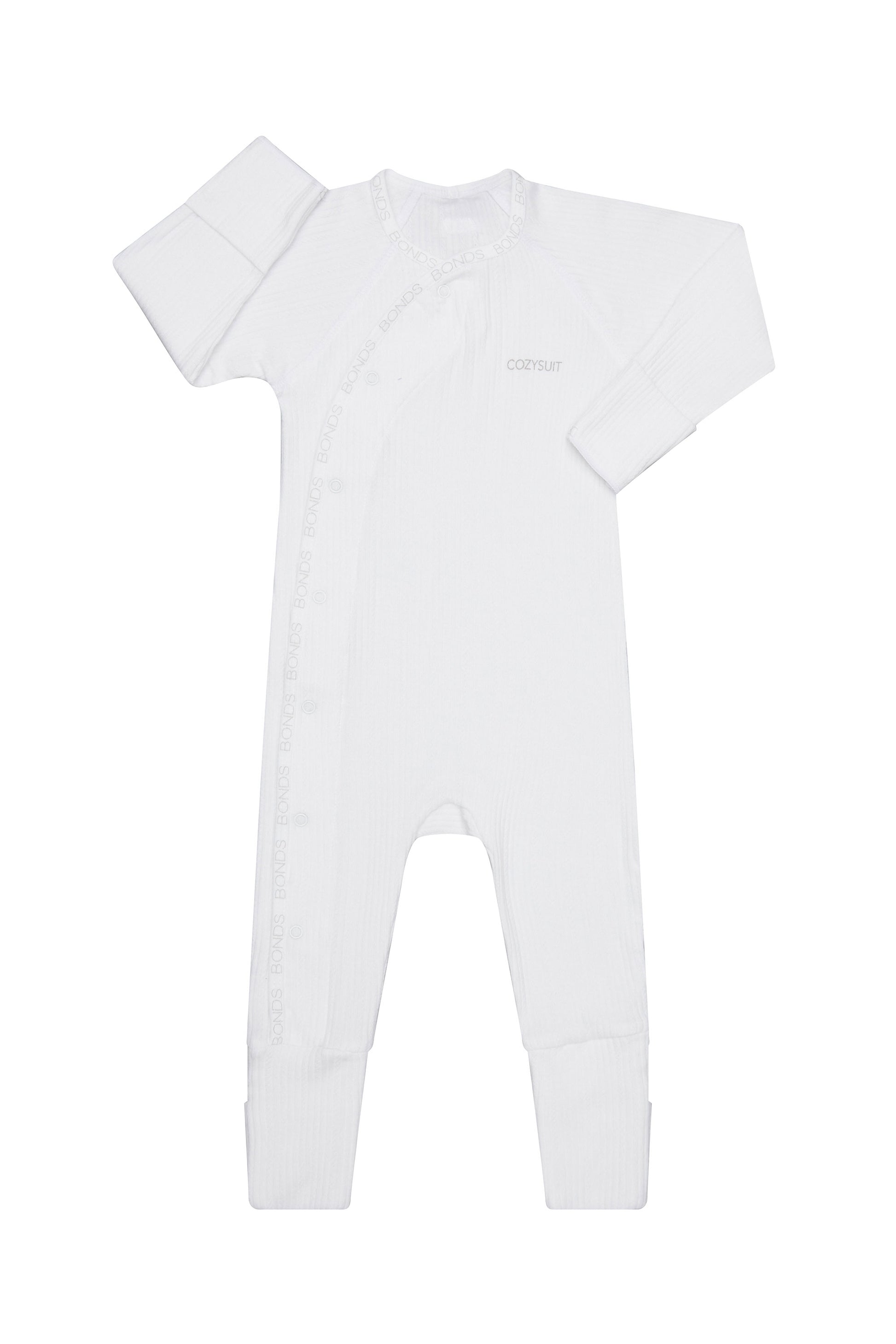 Bonds Pointelle Cozysuit  - White-4