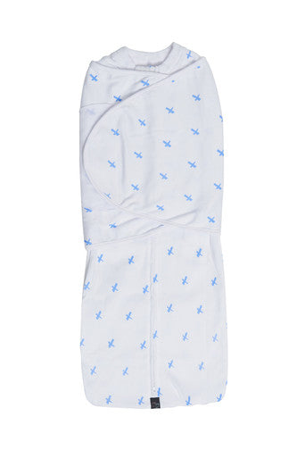 Mum 2 Mum Summer Dream Swaddle - Blue Cross-1