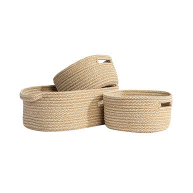 Living Textiles 3pc Storage Set -  Natural-1
