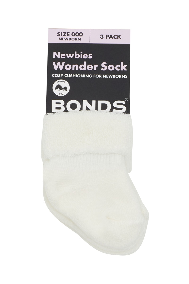 Bonds Newbies Wondersock 3 Pack-4