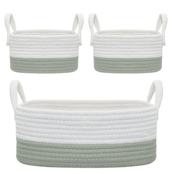 Living Textiles 3pc Storage Set - Sage