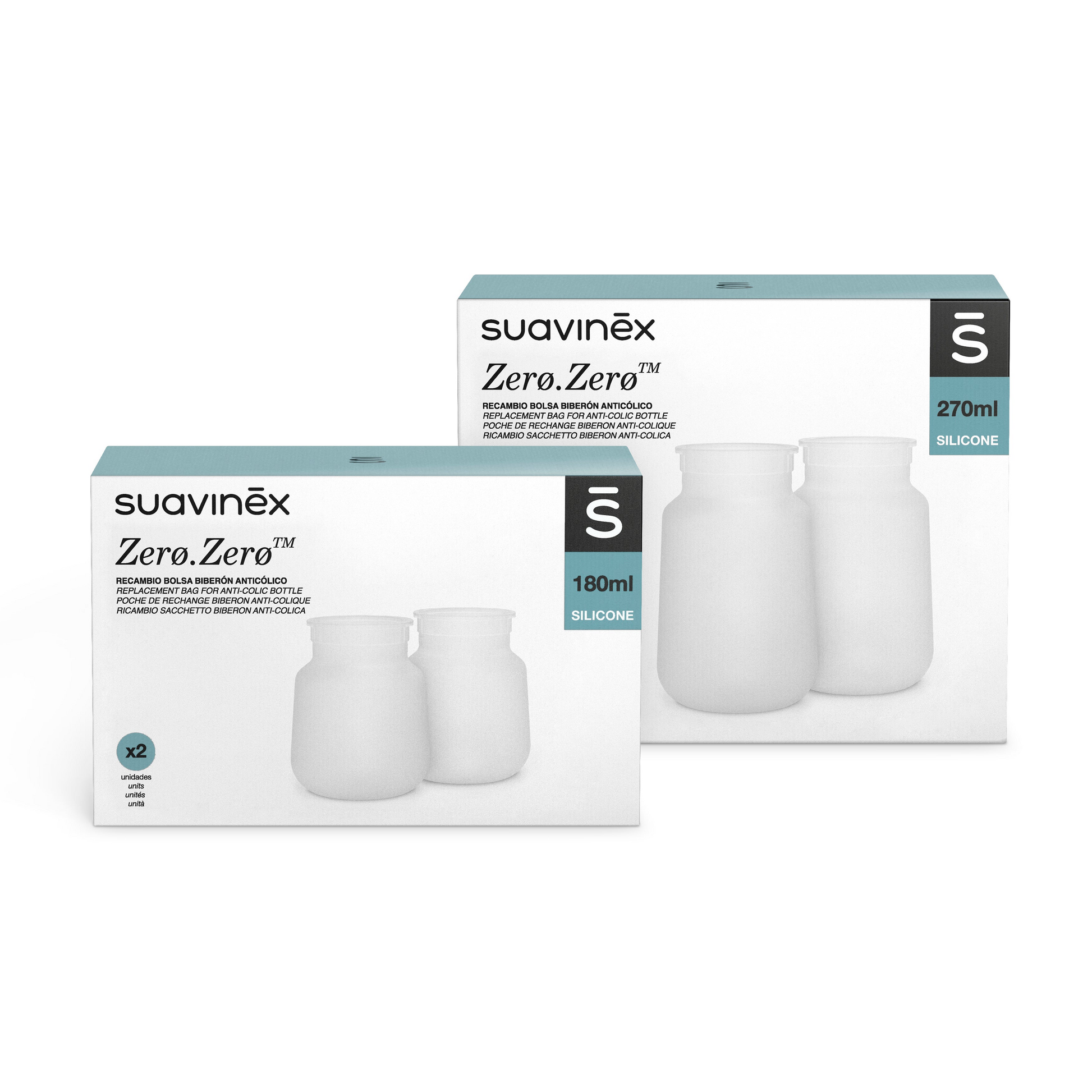 Suavinex Zero Zero Replacement Anti Colic Silicone Bags-1