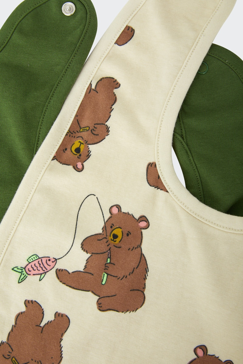 Bonds Stretchies Bib 2 Pack-2