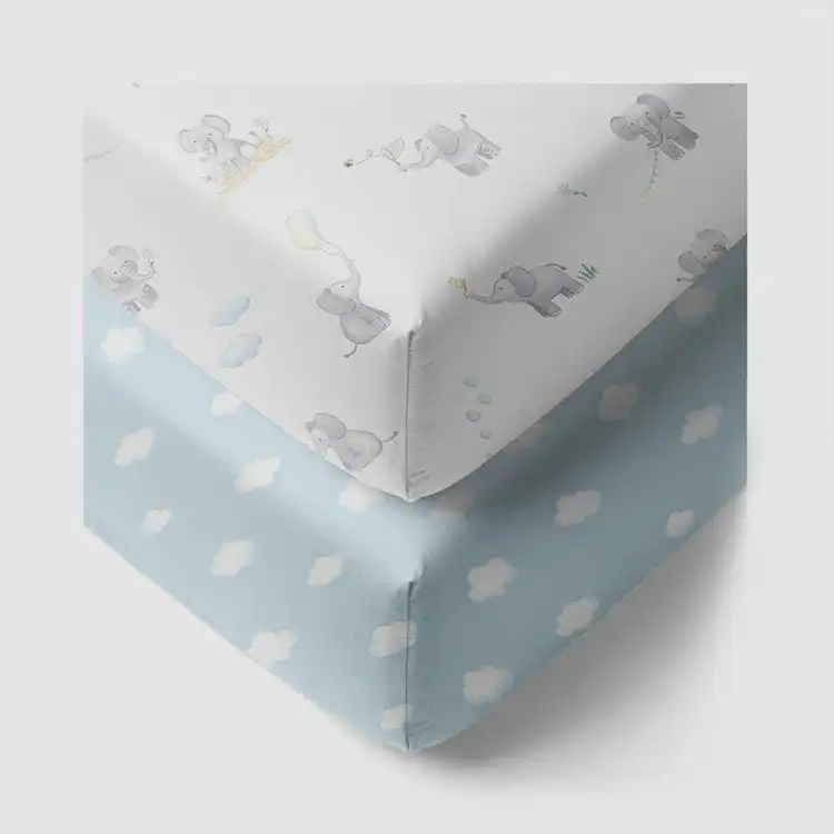 Living Textile Jersey Cot Fitted Sheets-8