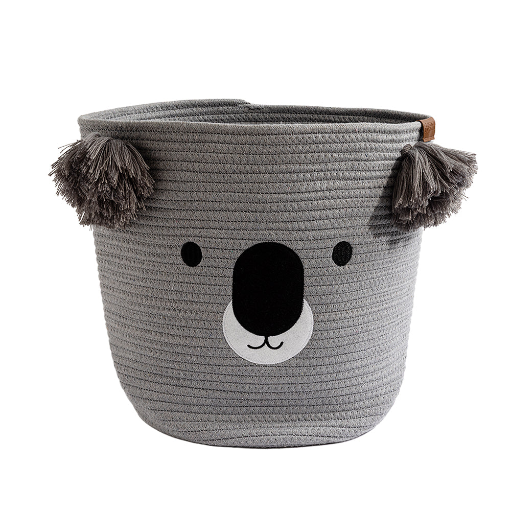 Living Textiles Cotton Rope Character/Embroidered Hampers-1