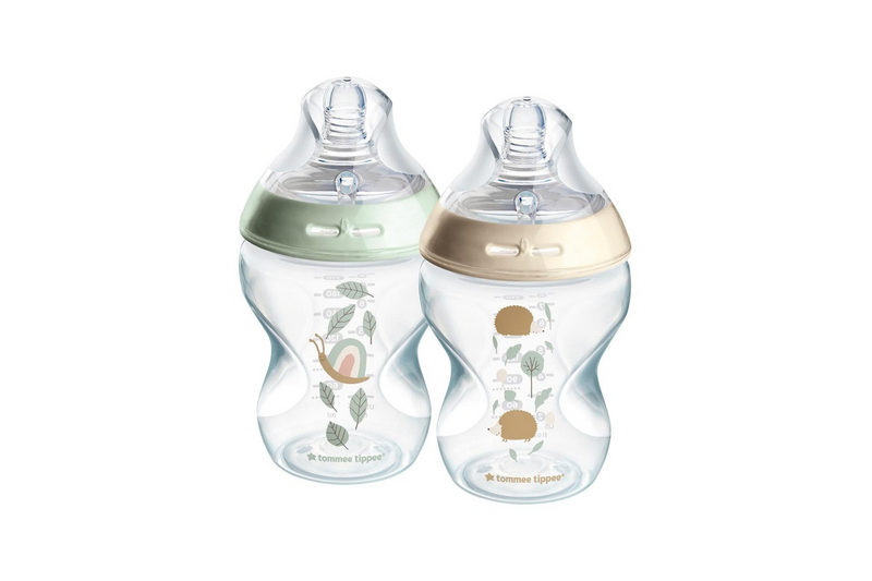 Tommee Tippee Natural Start Decorated PP Bottles 260ml 2pk-2