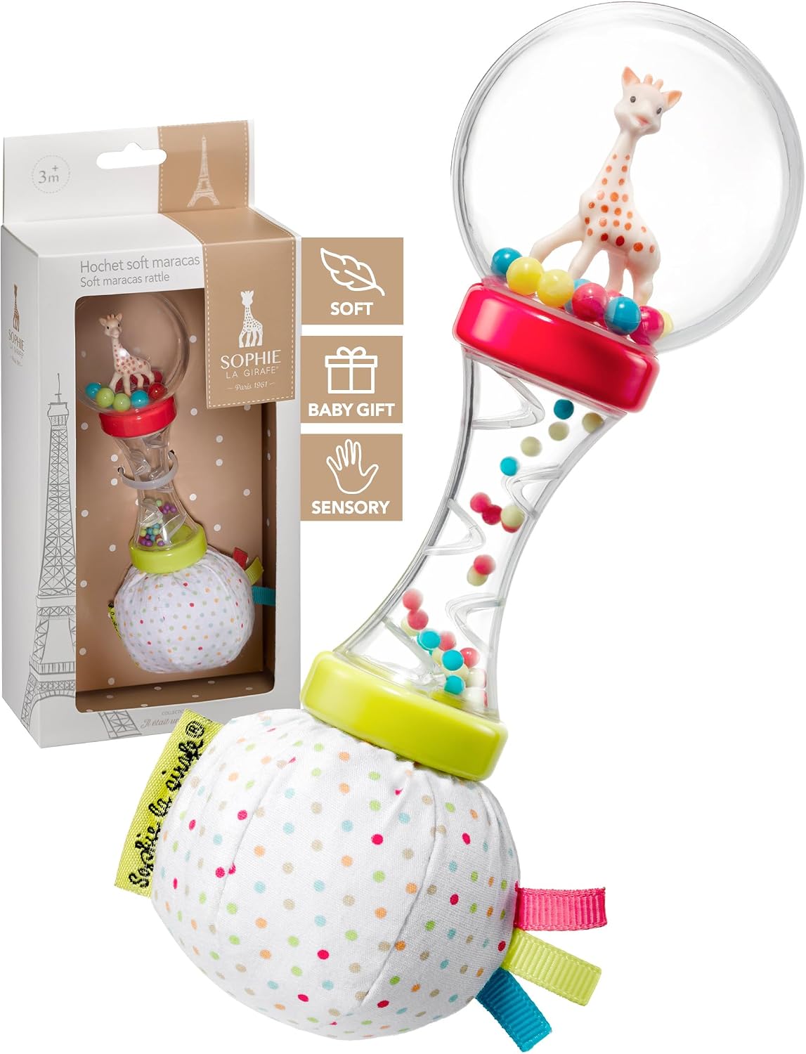 Sophie la Girafe Soft Maraca Rattle-1