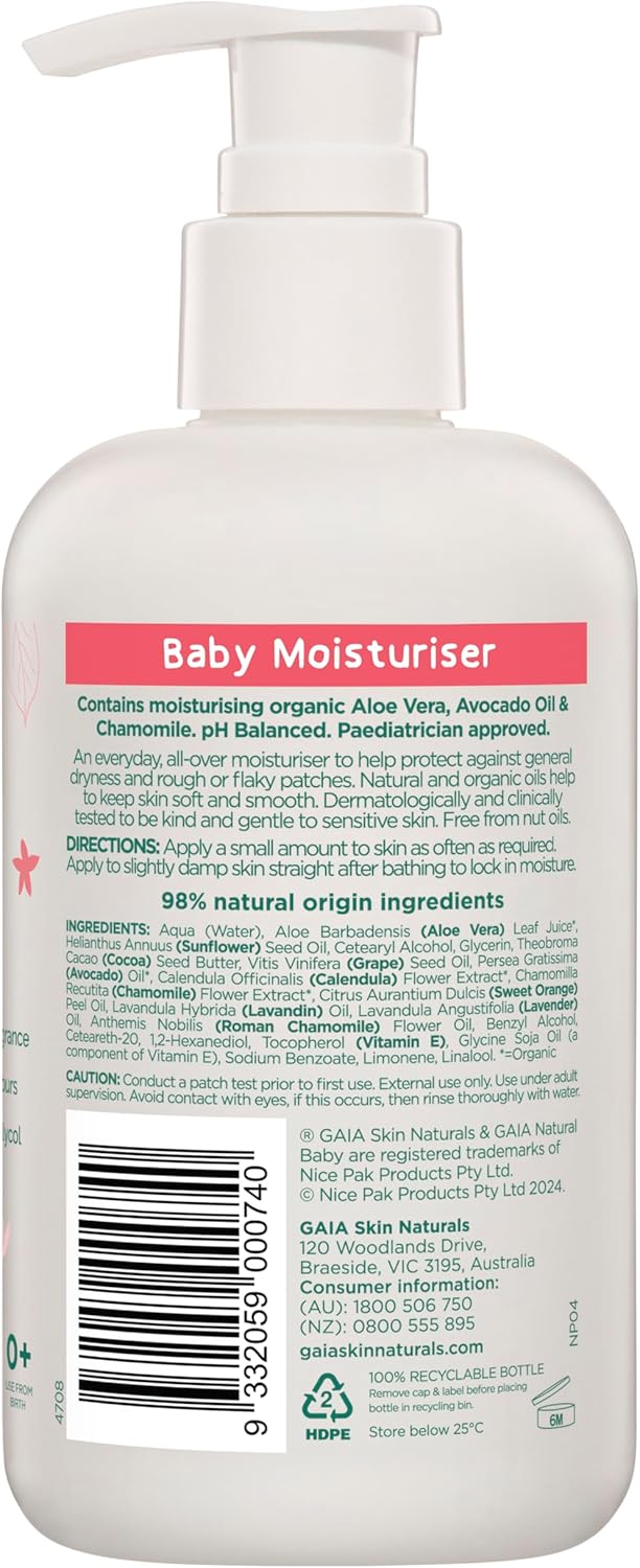 Gaia Natural Baby Baby Moisturiser-7