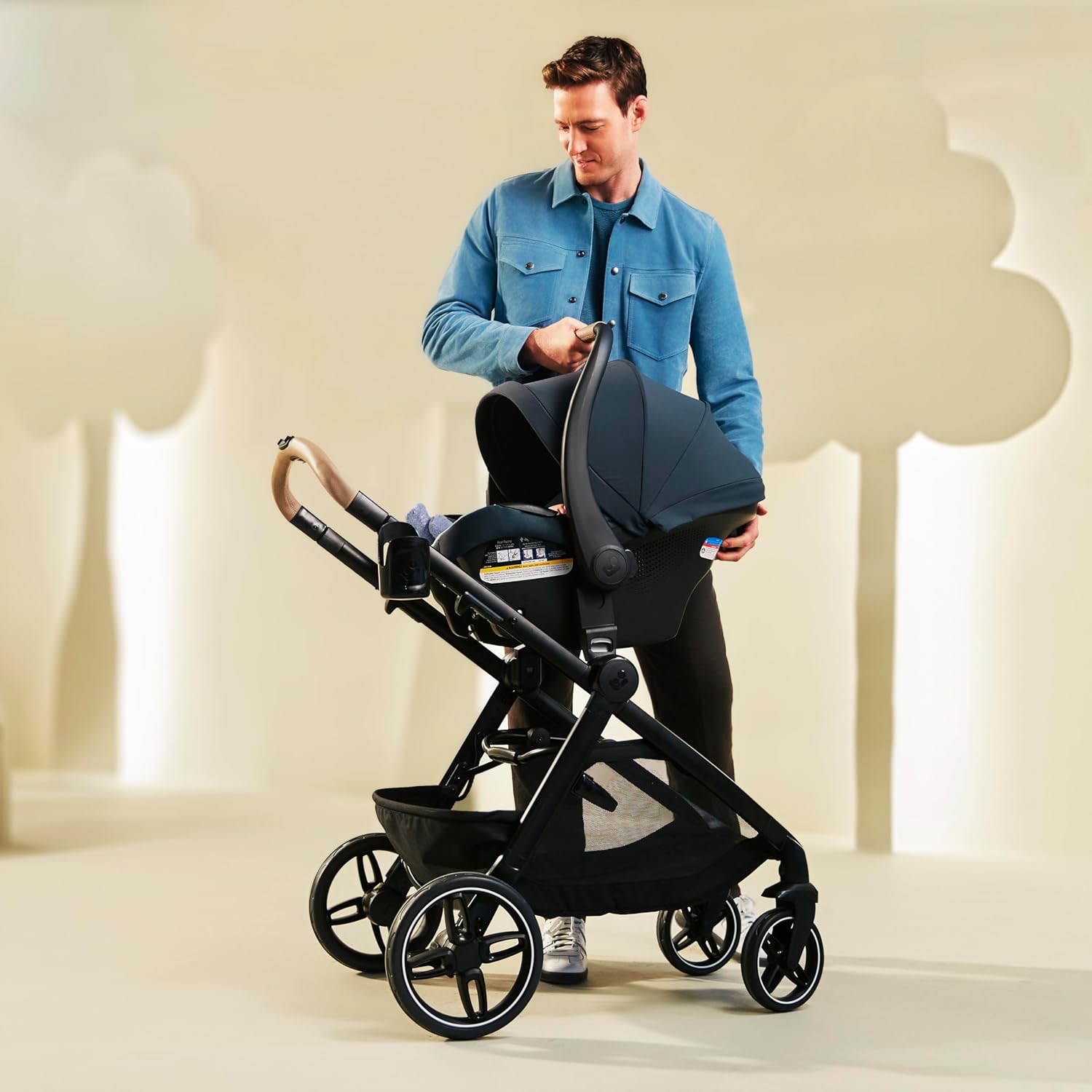 Maxi Cosi Zelia Pro 5-in-1 Travel System - Caspian Caviar-6
