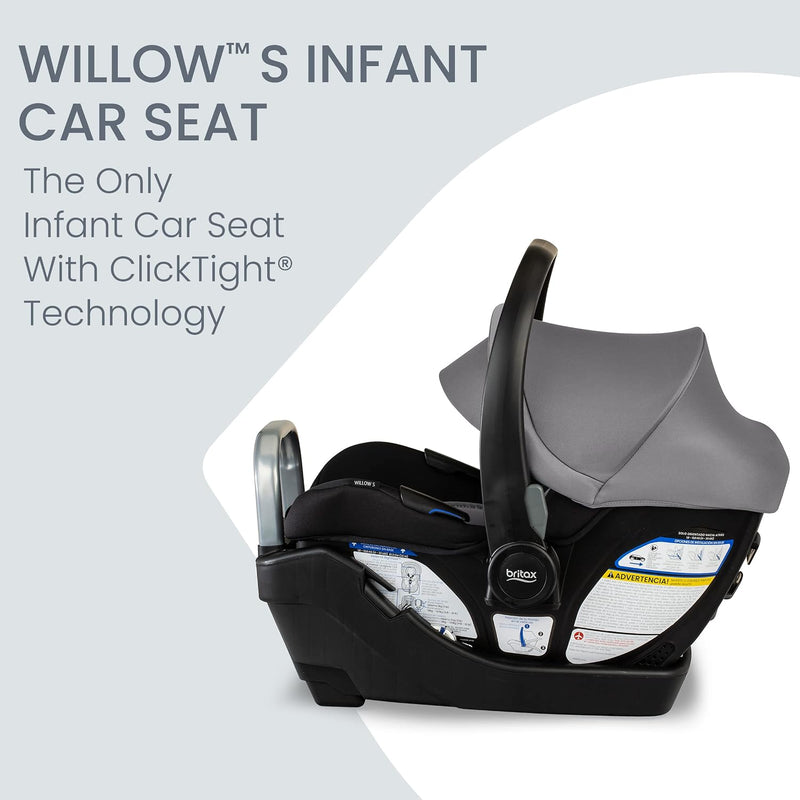 Britax Willow S, the infant car seat with ClickTight technology, side view