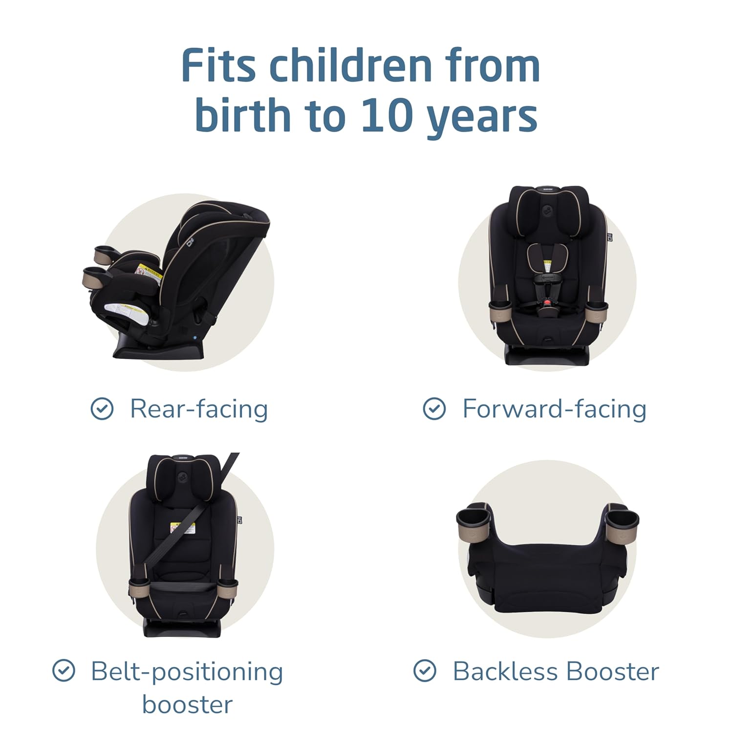 Maxi Cosi Kani 4-in-1 All In One Car Seat - Caspian Caviar-3