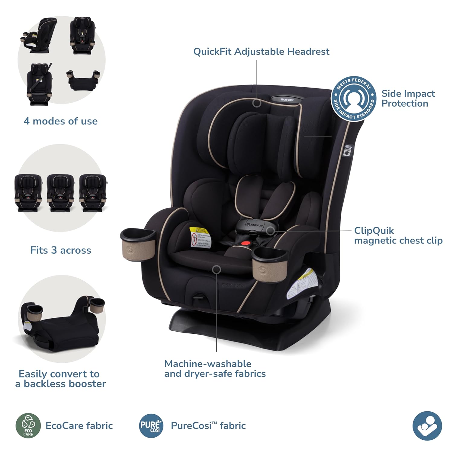 Maxi Cosi Kani 4-in-1 All In One Car Seat - Caspian Caviar-4