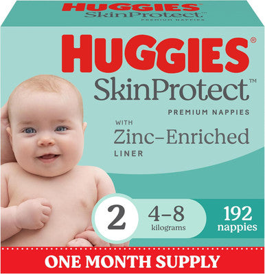 Huggies Nappies Size 2 Infant  - 192s-1