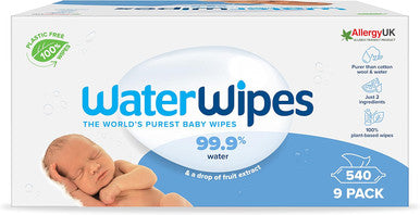 WaterWipes Chemical Free Baby Wipes 540s-1