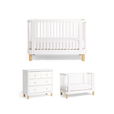 Cariboo Florence Nursery Bundle / White & Natural-1