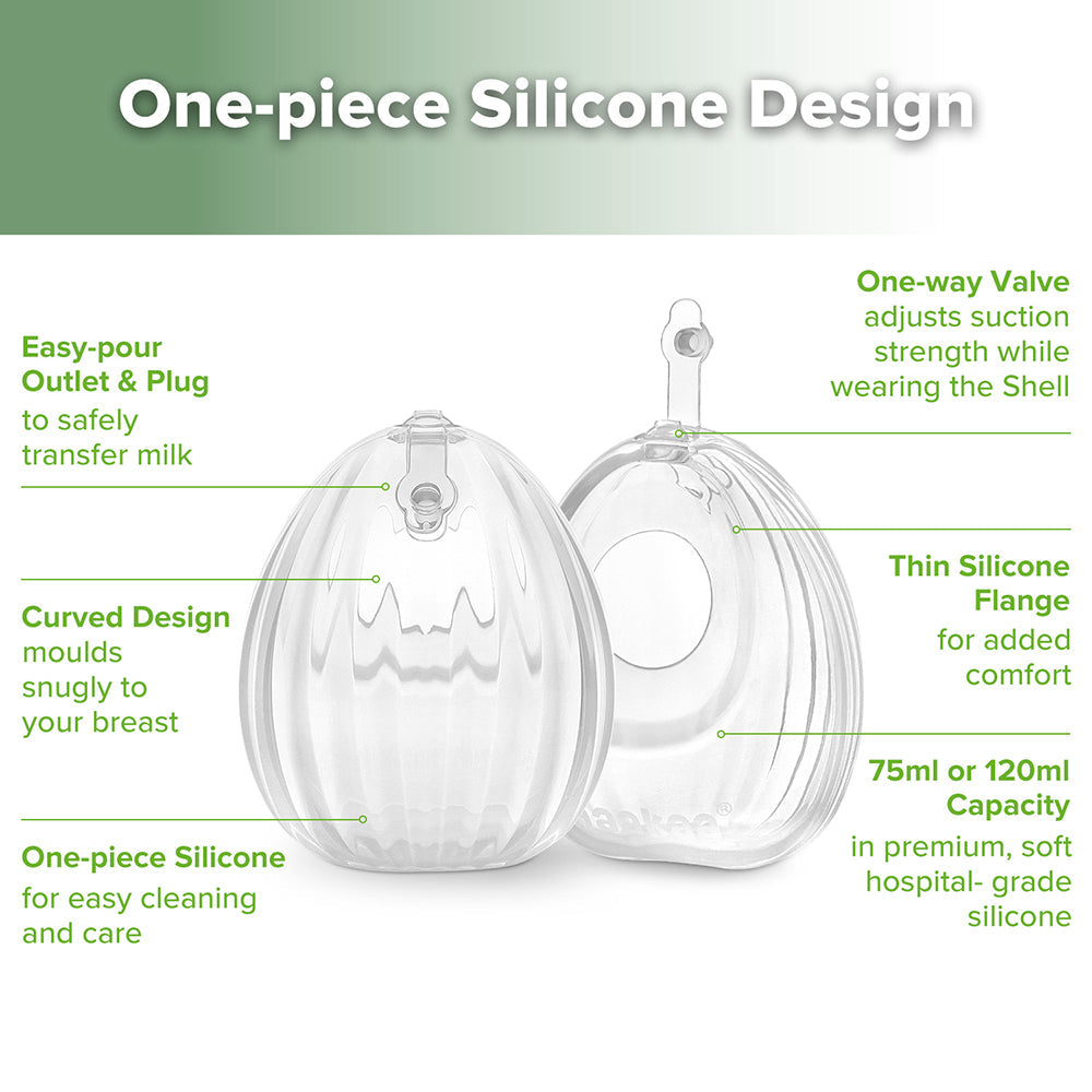 Haakaa Shell Wearable Medical-Grade Silicone Pump 120ml-3