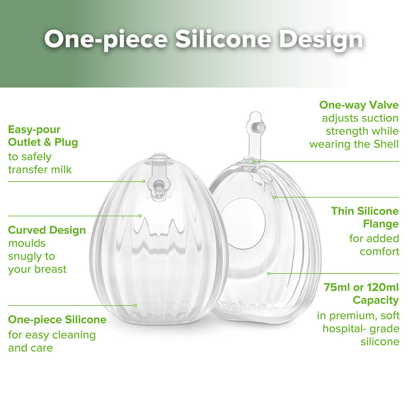 Haakaa Shell Wearable Medical-Grade Silicone Pump 120ml-3