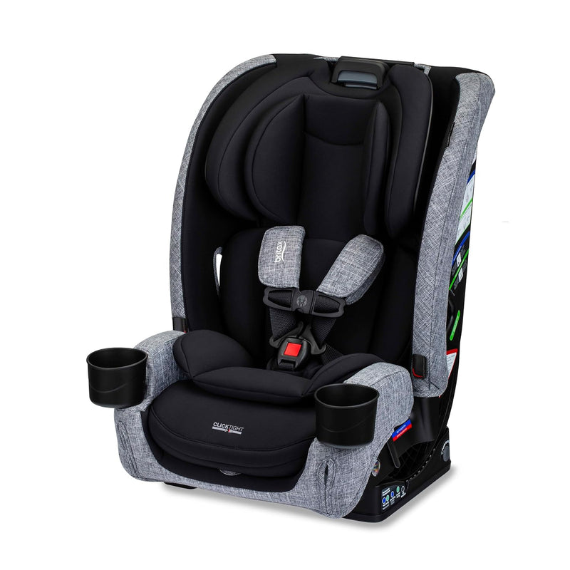 Britax One4Life Slim all-in-one car seat in Raven Black, angled view
