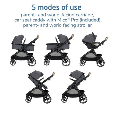 Maxi Cosi Zelia Pro 5-in-1 Travel System - Sea Salt-2