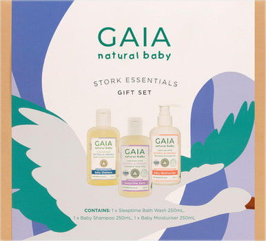 Gaia Natural Baby Stork Essential Gift Set 3pk-1