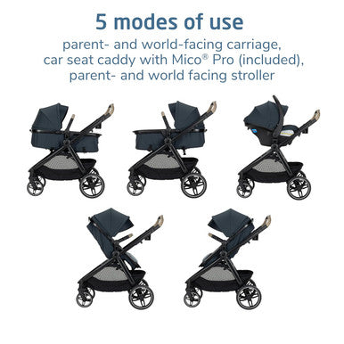 Maxi Cosi Zelia Pro 5-in-1 Travel System - Seascape-2
