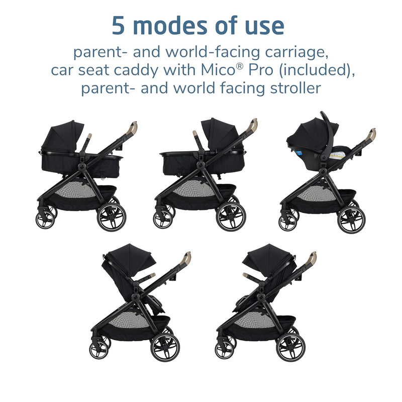 Maxi Cosi Zelia Pro 5-in-1 Travel System - Caspian Caviar-2