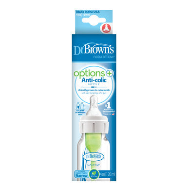 Dr Browns 120ml Narrow Neck Feeding Bottle with Level 1 teat-2