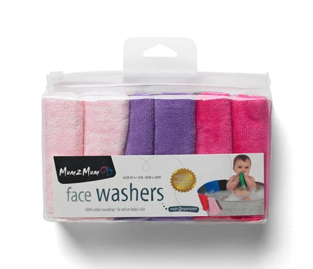 Mum 2 Mum Face Cloth - Candy 6 Pack-2