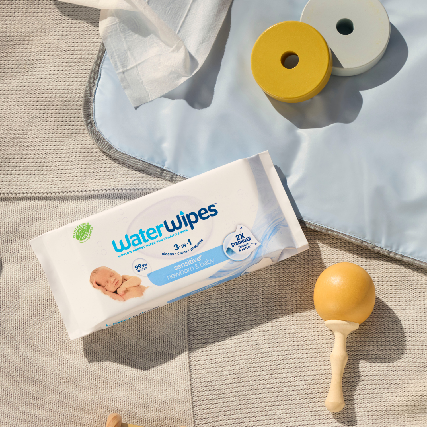 WaterWipes Chemical Free Baby Wipes 240s-5
