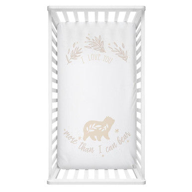 Lolli Living Fitted Cot Sheet - More Than I Can Bear-1