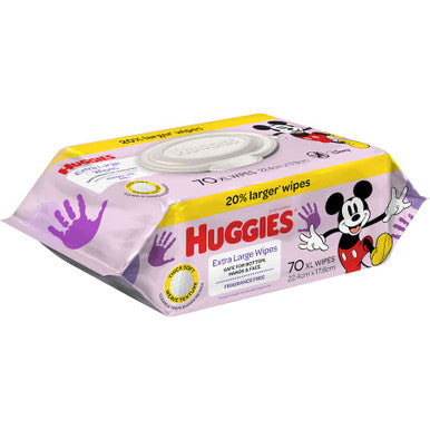 Huggies Wipes Extra Large Fragrance Free Refill 70s-2