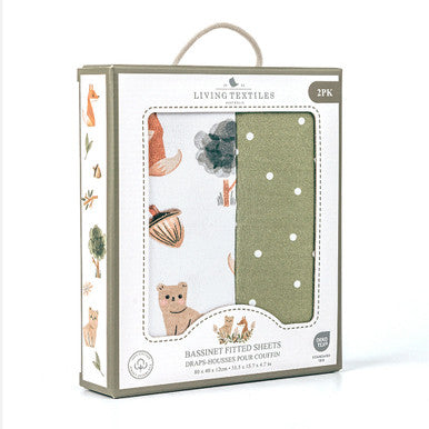 Living Textiles Jersey Bassinet Fitted Sheets-2