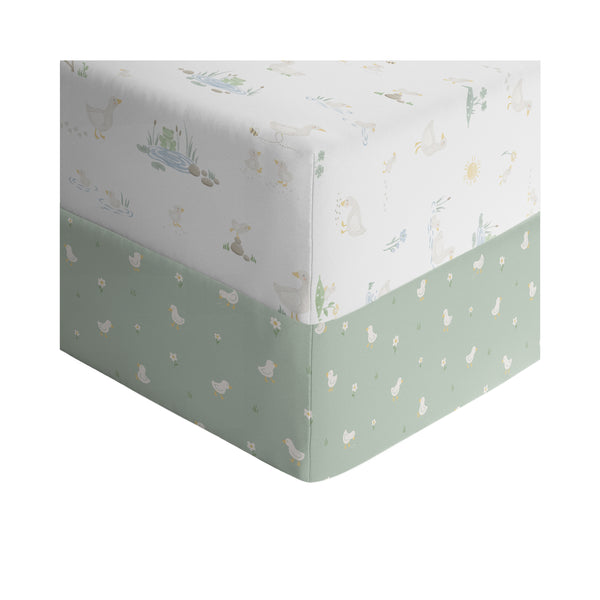 Living Textile Jersey Cot Fitted Sheets-14
