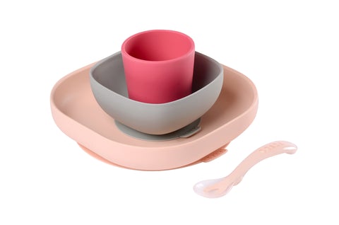 Beaba Silicone Suction 4pc Meal Set-14