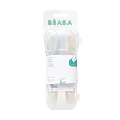 Beaba 1st Stage Travel Baby Spoons with Case-1
